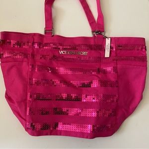 Victoria’s Secret Pink Sequence Tote Bag BNWT
